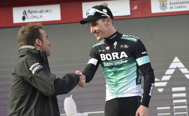 McCarthy, en el podio de Gaubea. /KARLIS