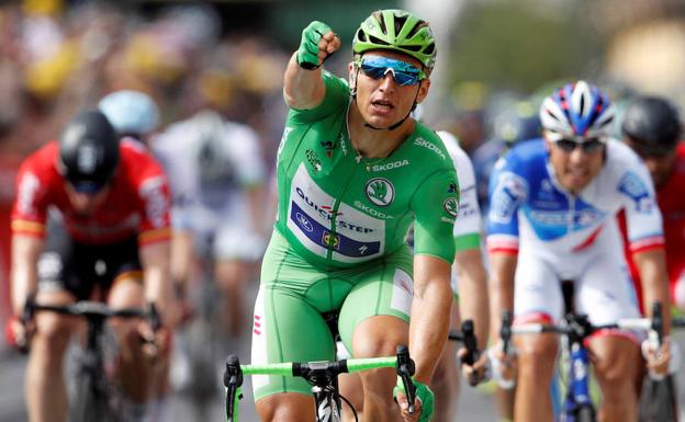 Kittel celebra la victoria.