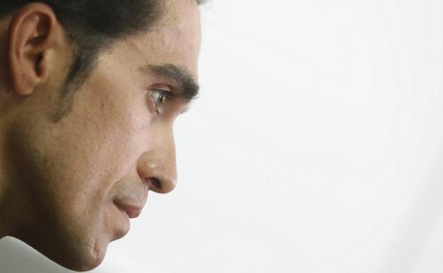 Alberto Contador, en su hotel de concentración.