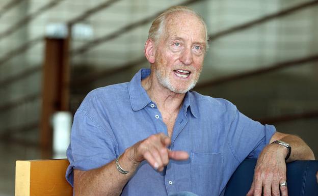 Charles Dance, en la ruenda de prensa de este martes en el Kursaal.