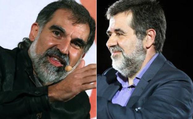 Jordi Cuixart y Jordi Sánchez./Efe