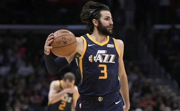 Ricky Rubio, durante el partido ante los Clippers. /Efe