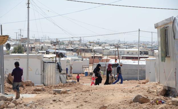 Imargen de un campo de refugiados de Jordania/EFE