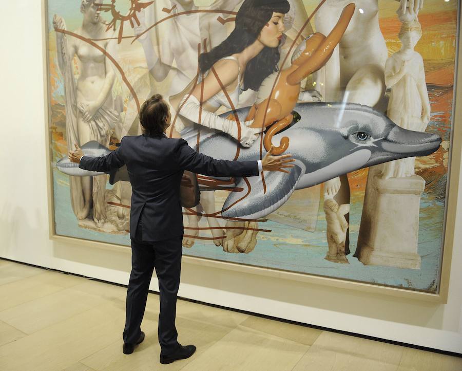 Jeff Koons, Guggenheim-en egin zuen erakusketan/Gillenea