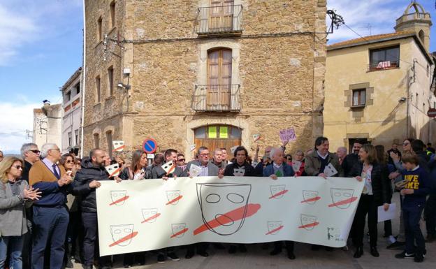 Manifestación en Jafre, Gerona./Plataforma por Tabarnia