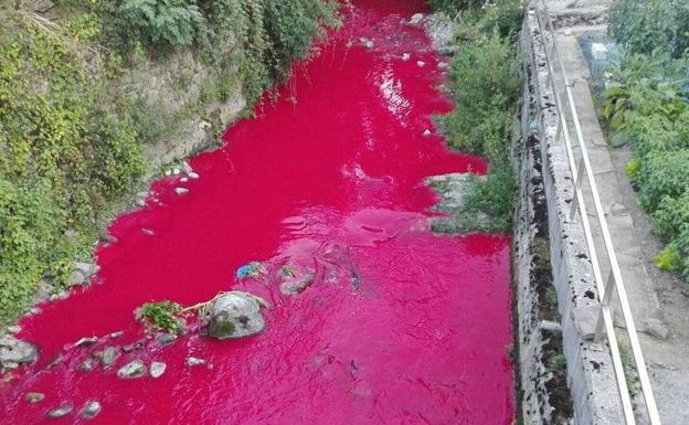 Honela gelditu zen Amezketa ibaia joan den abenduan isurketa baten ondorioz./EGUZKI
