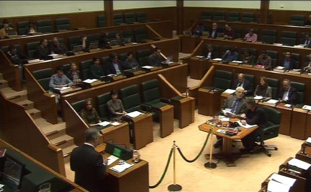 Pleno de control en el Parlamento Vasco. /Irekia