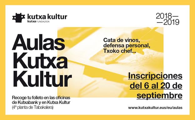 Aulas Kutxa Kultur: más variado y moderno que nunca