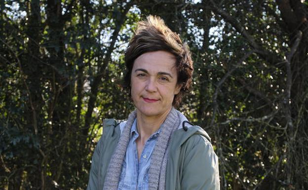 La ciclista Leire Olaberria, en Donostia. /Usoz