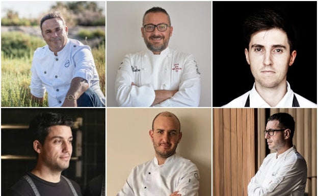 Ángel León, Pedro Sánchez, Josh Niland, Juan Luis Martínez, Juan Sebastián Pérez y Ricard Camarena.