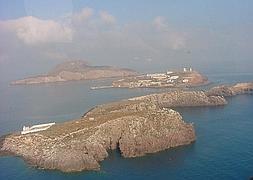 Vista aérea de Las Chafarinas. / Archivo/