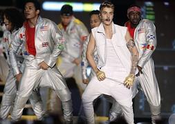 Justin Bieber, en plena actuación. / Archivo | Europa Press/