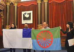 En la foto de izquierda a derecha: Talia Jiménez, Eugenio Jiménez, Juan Karlos Izagirre y Naiara Sampedro. /A. R./