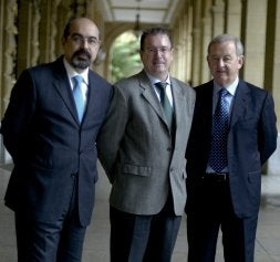 Tontxu Campos, Manuel Carreiras y José Ramón Guridi. /MICHELENA/