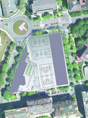 Futuro. El plano de lo que será el nuevo instituto Peñaflorida tras la demolición del actual edificio. :: DV/