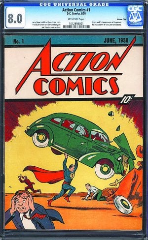 Históricos. Detalles del primer ejemplar del cómic de Superman que se vendió ayer. ::
EFE/