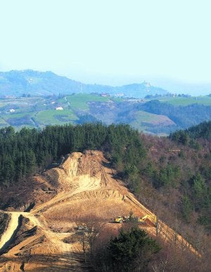 Vista aérea de la zona donde se ubicará la incineradora. /CAPDEQUI EASOFLYERS :: MICHELENA/