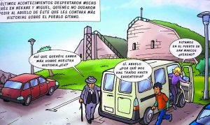 Viñeta. Parte de la acción del cómic que se presenta mañana en San Sebastián discurre en la emblemática fortaleza. ::
VIÑAS/