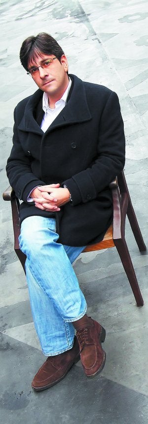 El líder de IU-Los Verdes-Ezker Anitza, Mikel Arana. ::
JORDI ALEMANY/