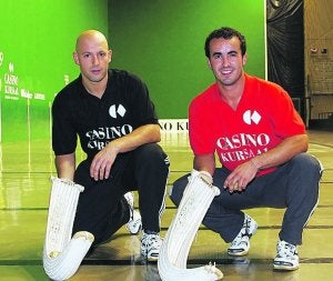 Lizaso y Ezkurra. Los dos remontistas, en Galarreta. ::
IBAÑEZ/