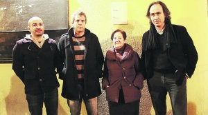 Adur Ezenarro, Igor Eguren, Belén Maiza y Juan Martín García. :: MARIN/