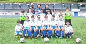 El alevín del Ilintxa. Jugará contra el Beasain mañana, a las 10.30./