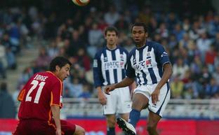 John Viáfara, con la camiseta de la Real Sociedad, en un encuentro frente al Celta./Michelena