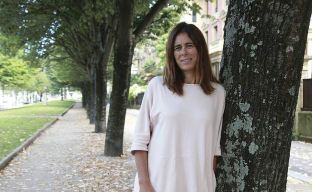 Edurne Pasaban, en Donostia. /LUSA