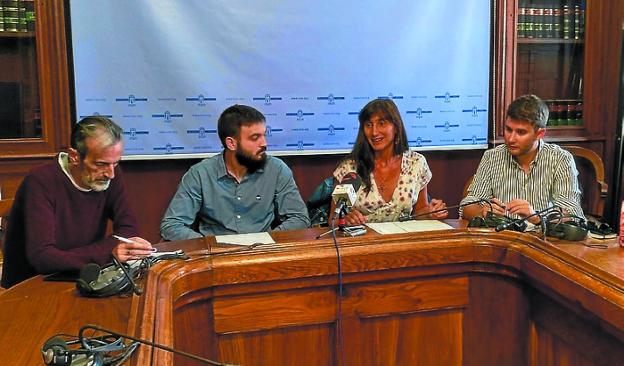 Santi Jiménez, David Nuño, Miren Echeveste y David Soto./