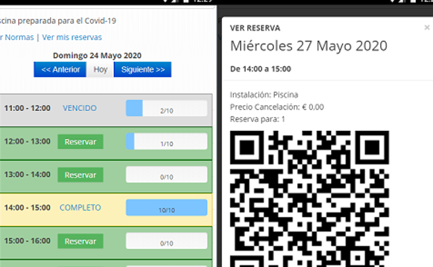 Ir a la piscina con cita previa y mejorar la seguridad con una aplicación móvil