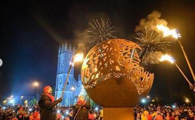 Ceremonia de inauguración de Galway a principios de este año. Como Rijeka, tendrá una prórroga en 2021./DV
