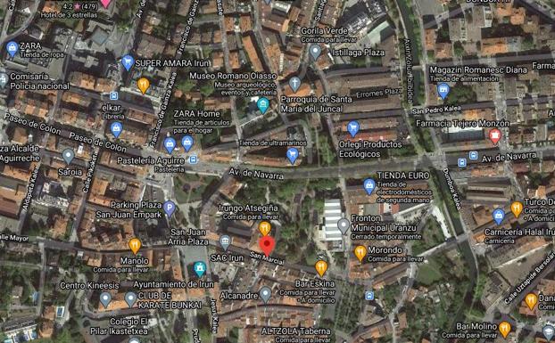Un incendio en un restaurante obliga a desalojar un edificio en Irun