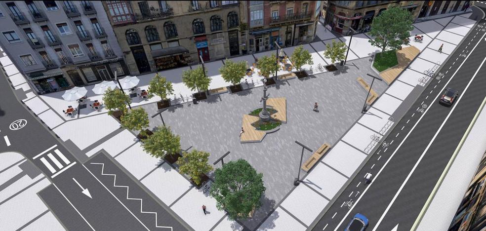 Vecinos de la plaza Easo reclaman los bancos con luces LED y una fuente - Vimarsana News