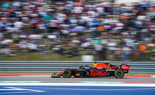 Max Verstappen, at the Circuit of the Americas. 