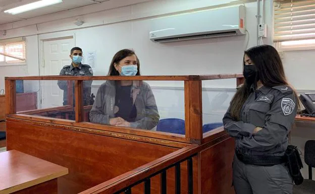 Juana Ruiz, during her trial sessions. 