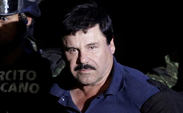 El 'Chapo' Guzmán, during his arrest in 2018. 