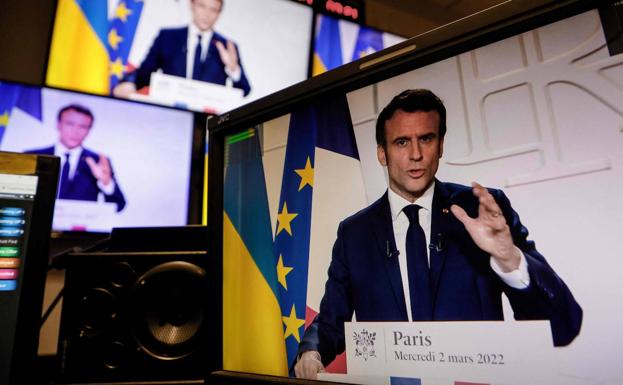 The President of France, Emmanuel Macron, in a television address to the nation.
