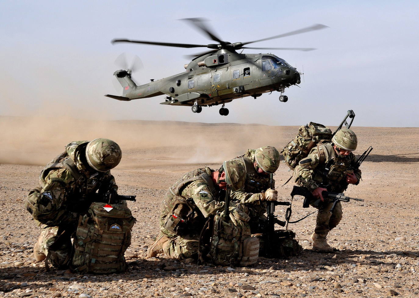 British soldiers deployed in Afghanistan, in a file image