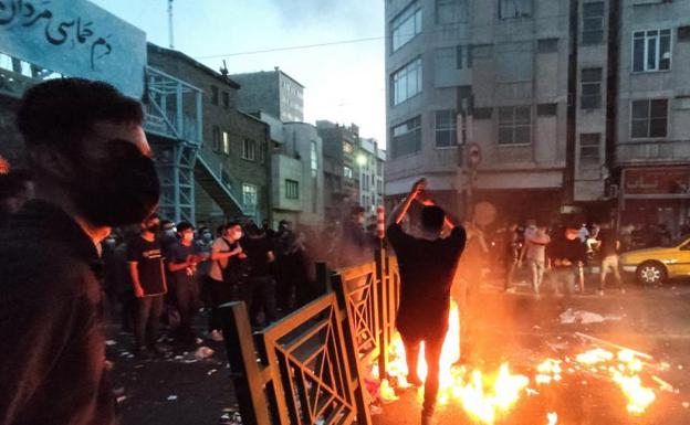 Protests have swept through many streets of Tehran this week. 