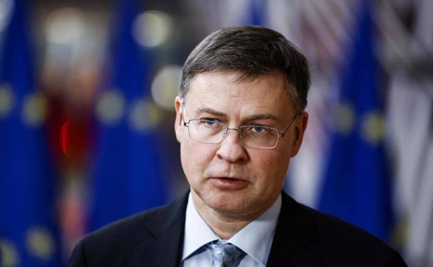O vice-presidente da Comissão Europeia, Valdis Dombrovskis./AFP