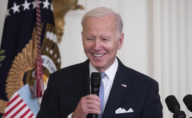 The president of the United States, Joe Biden, during an act at the White House last Friday. 